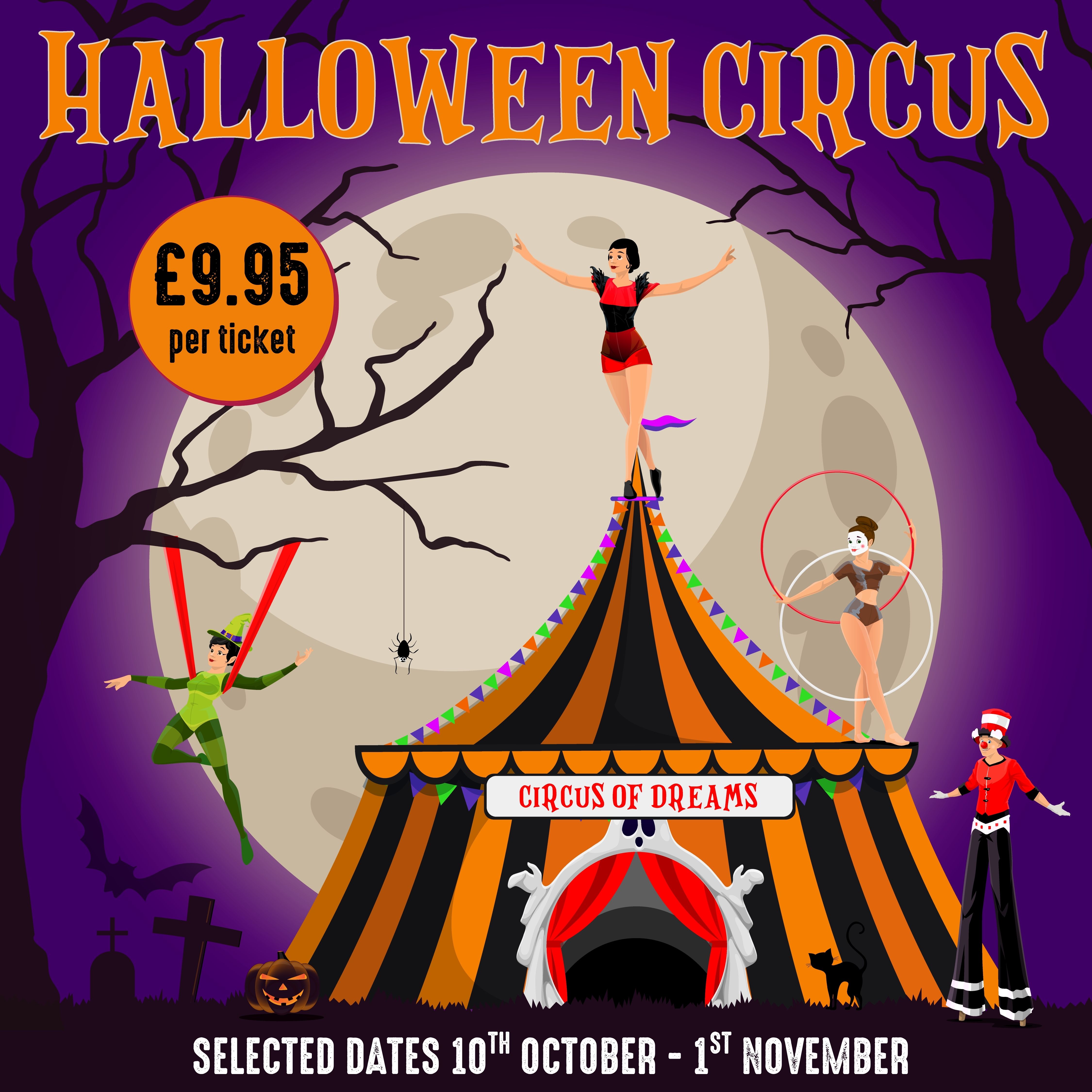 Halloween Circus at Chessington Garden Centre